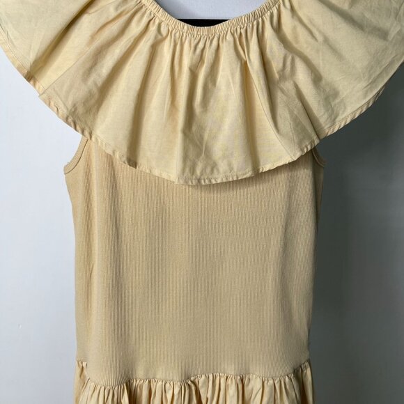 Molo Girls Tan Cream Christal Short Sleeve Dress Brazilian Sand Dress 13-14Y - Picture 3 of 8